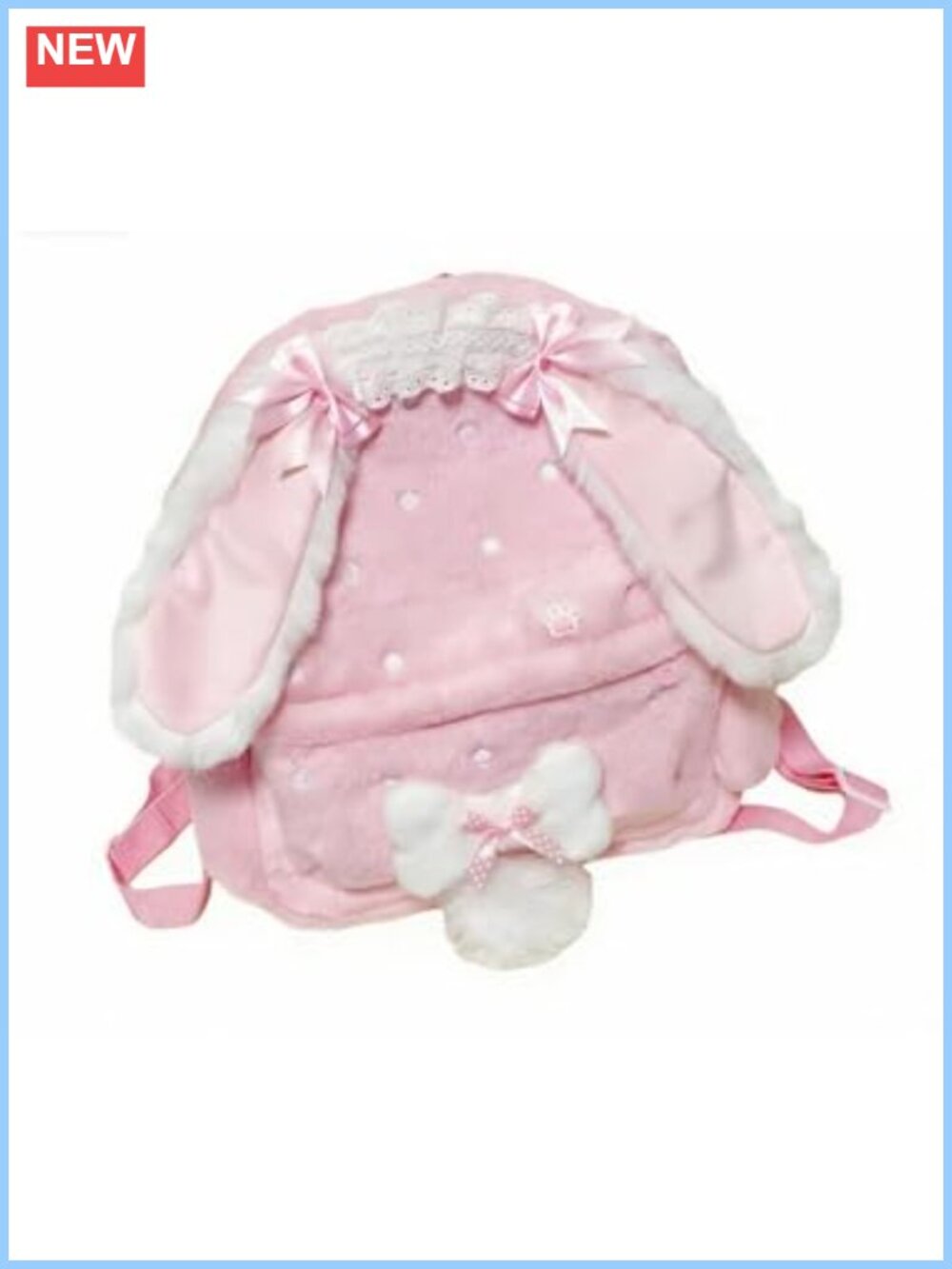 Plush Kawaii Backpack Bunny Cat Ear Bow Paw Y2K Daypack